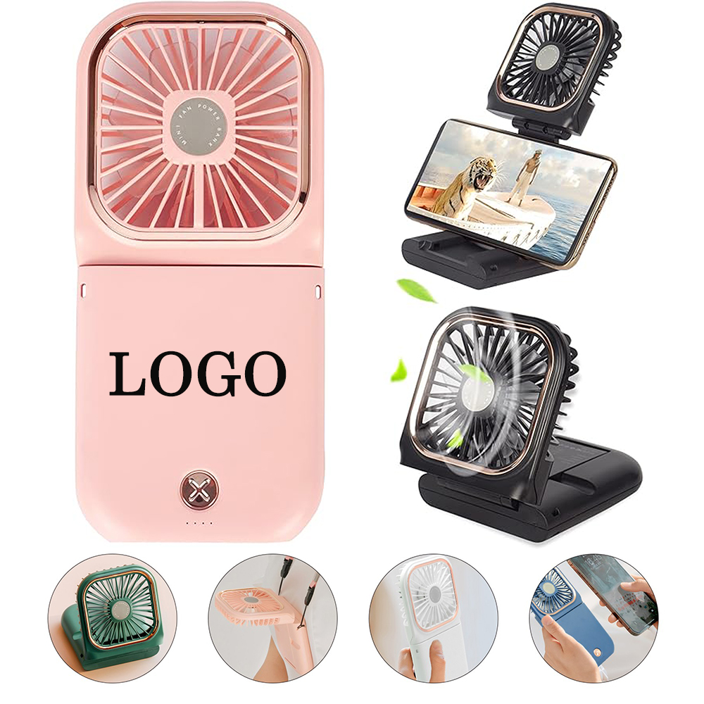 This portable small personal fan is foldable design