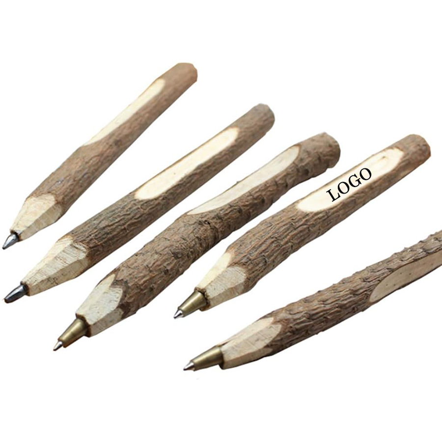 Environmentally friendly wooden ballpoint pen