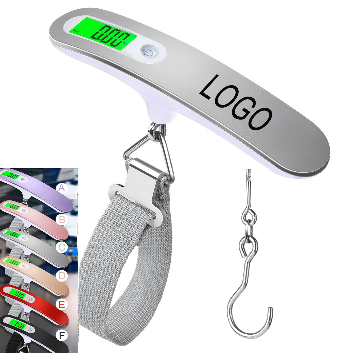 Effortlessly convert between pounds and kilograms with just a simple finger press on this luggage scale.