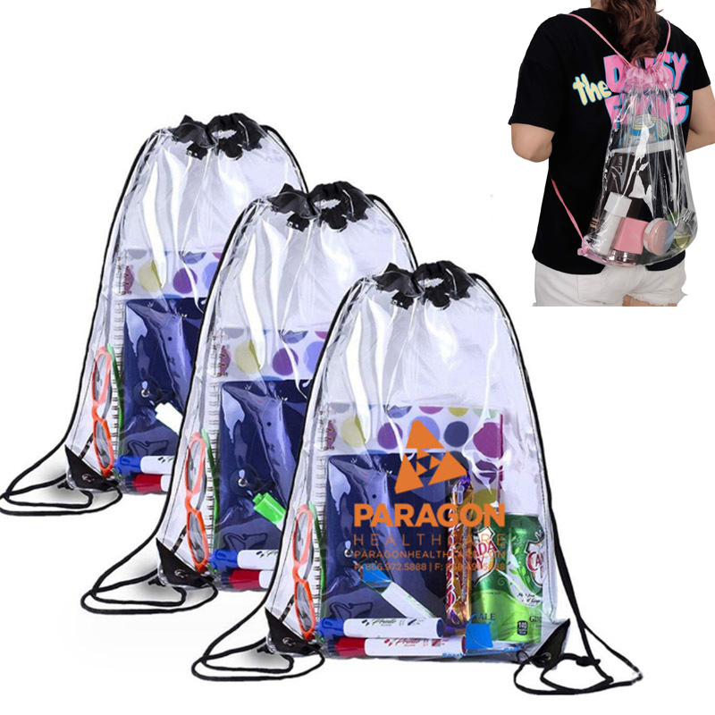 The drawstring closure of this bag allows for easy opening and closing