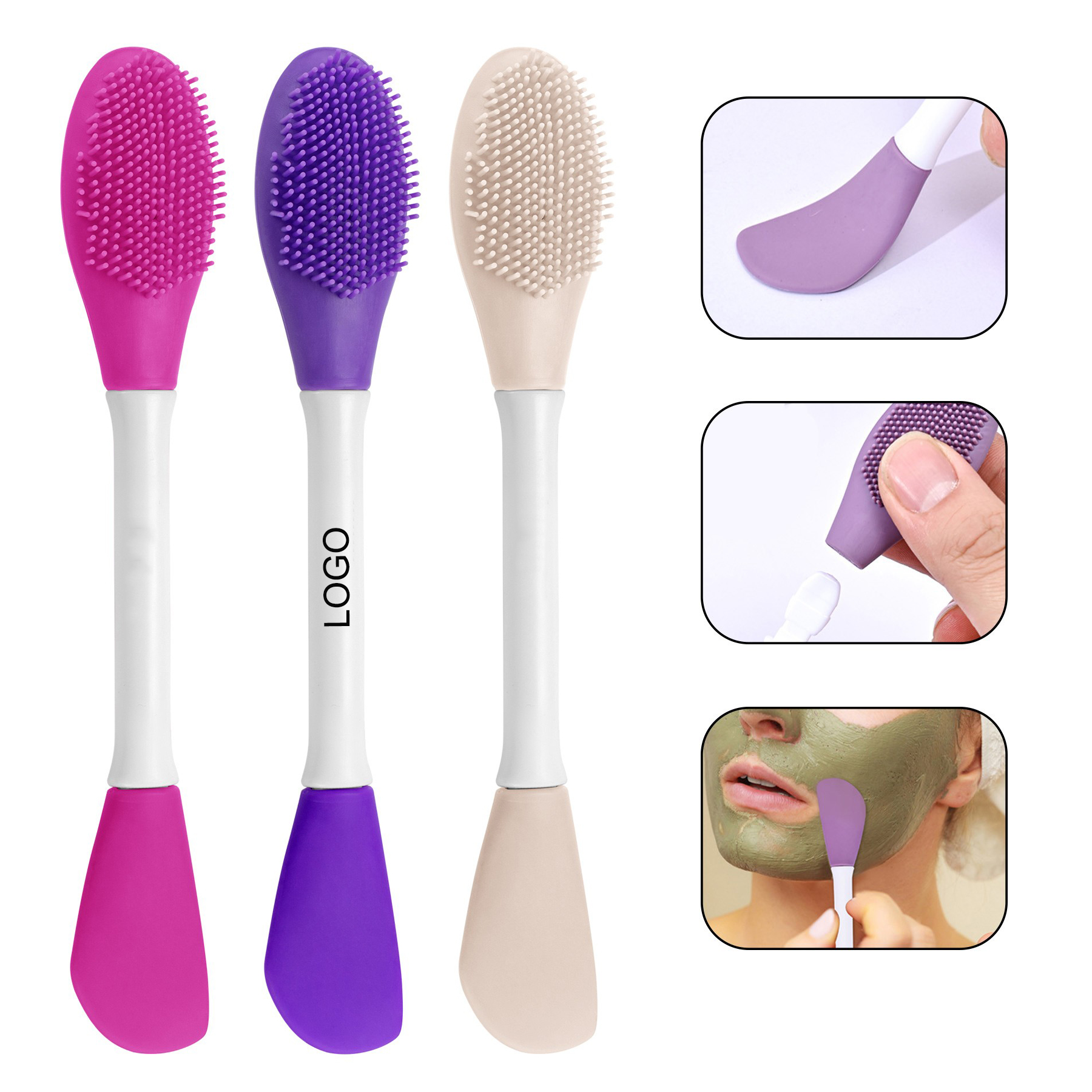 Silicone mask brushes head is made of premium quality silicone