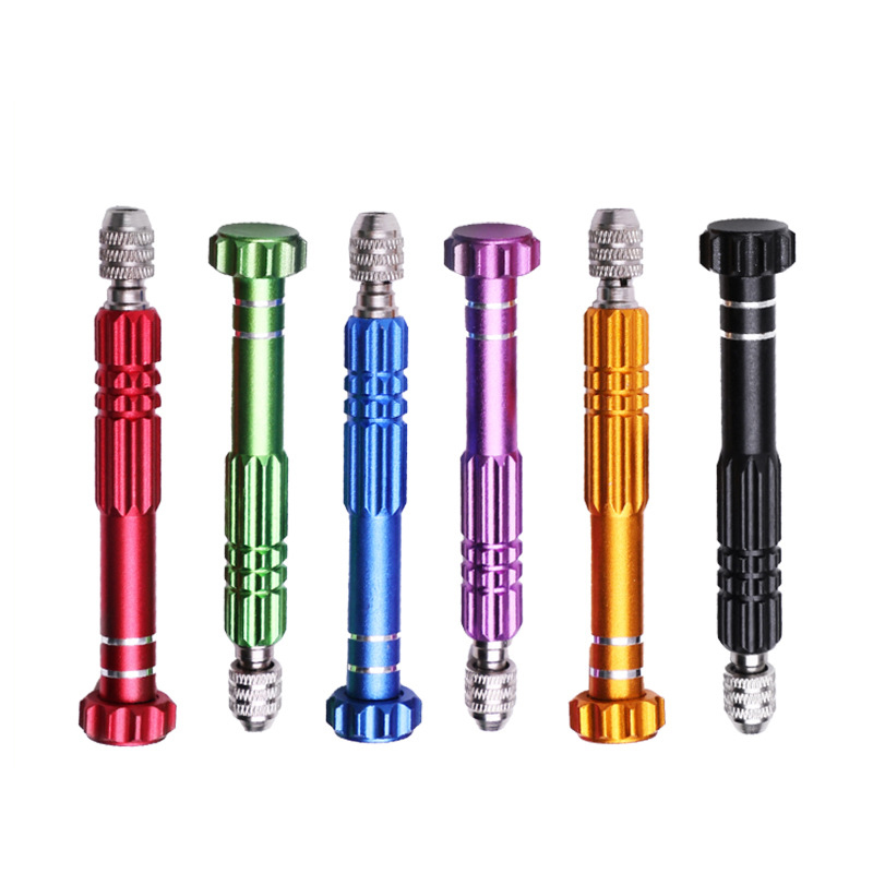 This high-quality hand drill features a durable all-metal construction crafted from aluminum alloy