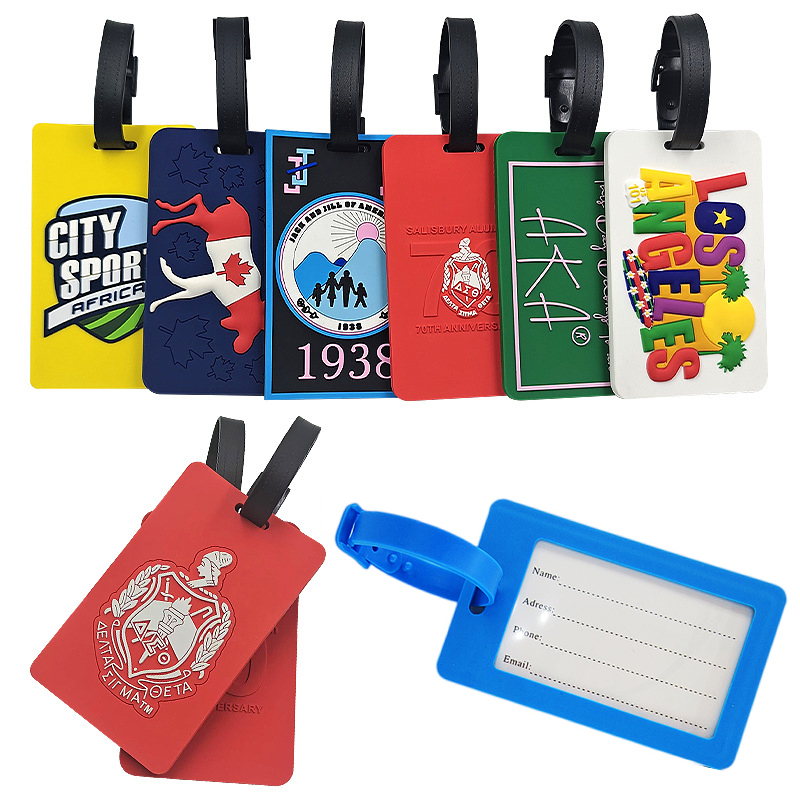 Easily spot your luggage on any conveyor belt with our durable Soft Touch Logo Luggage Tag