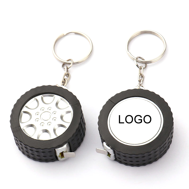 Introducing the Mini Tyre Shape Tape Measure Keychain Ruler