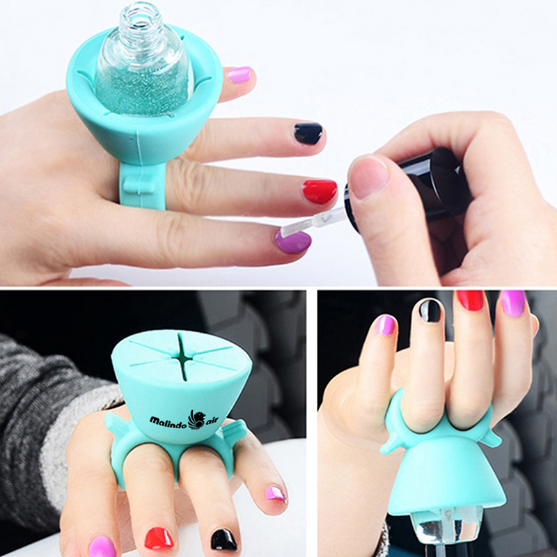 Introducing the revolutionary silicone nail polish holder