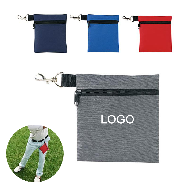 The golf tee pouch is made of nylon material