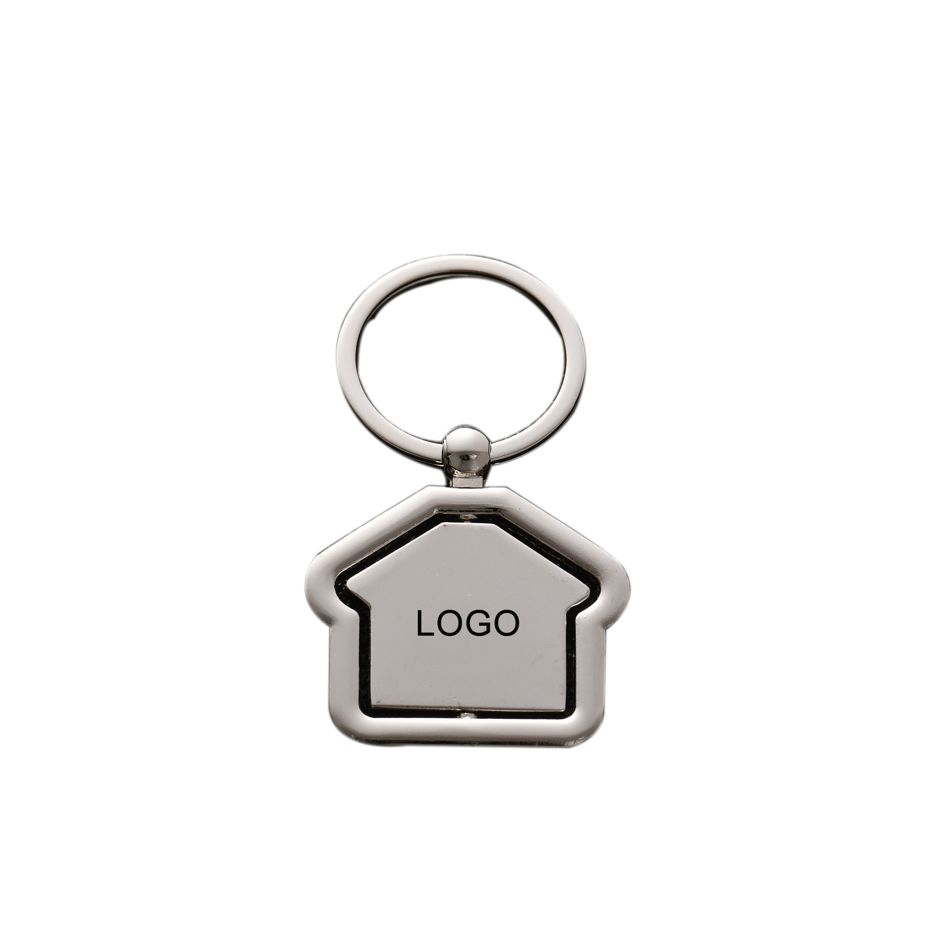 Elevate your branding with our exquisite house-shaped metal keychain