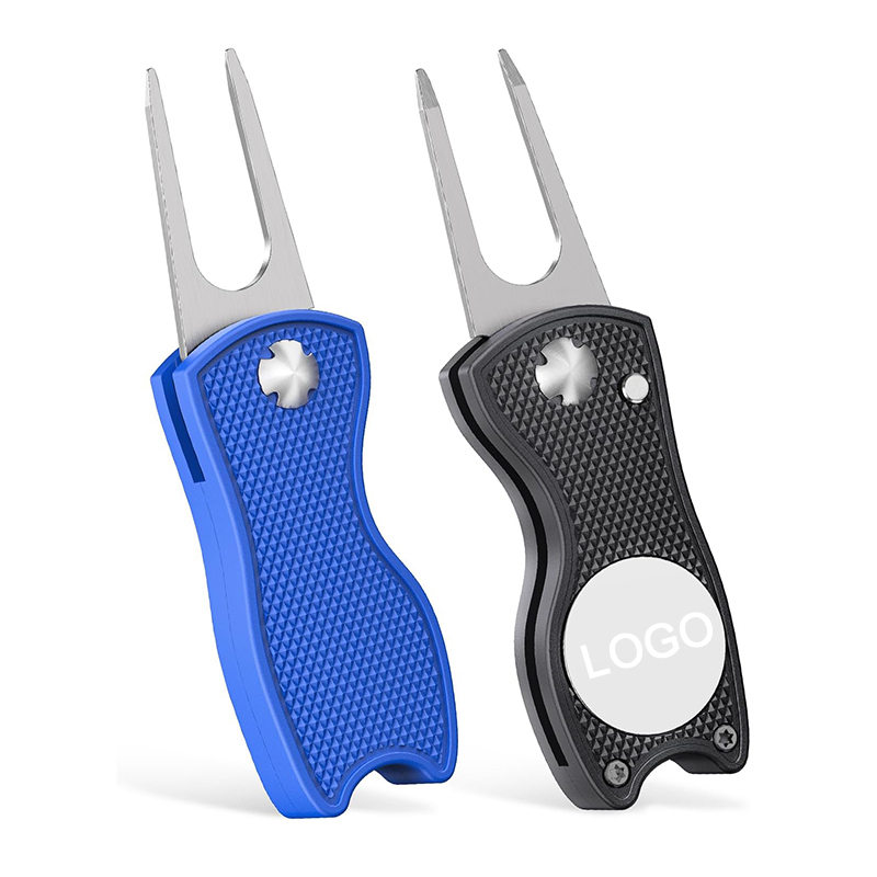 This golf divot repair tool is made of quality stainless steel and aluminum